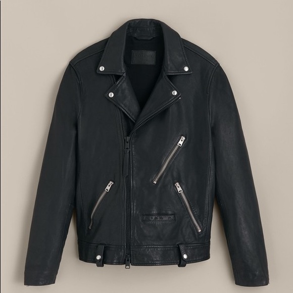 NWOT All Saints Leather Biker Jacket - Picture 6 of 6